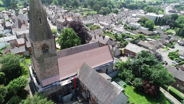 Drone survey of listed building